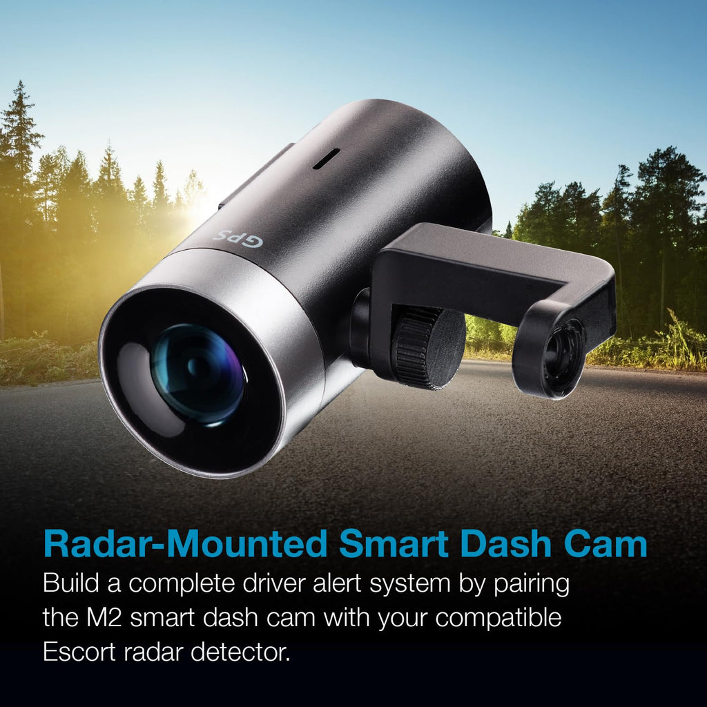 Escort M2 Smart Dash Cam (1080P) + Escort EZ Mag Mount for Radar Detectors