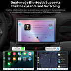 JOYING 11.5 Inch Double Din Car Stereo 2K QLED Touch Screen with Wireless CarPaly & Android Auto, Android 13 Radio 12GB+256GB Head Unit, GPS Navigation, Bluetooth, 5G WiFi, DSP, SWC(JY-UTD12N12)