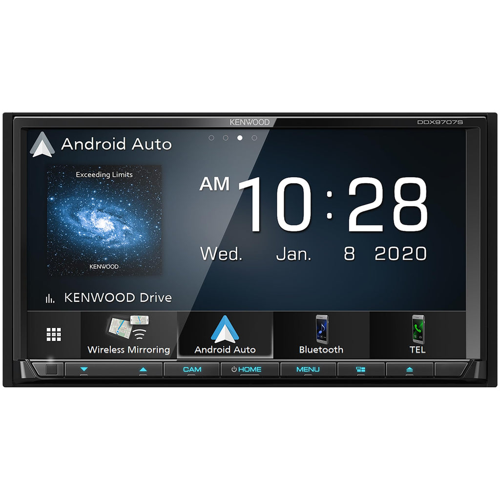 KENWOOD DDX9707S 6.95" Capacitive Touch Screen DVD Multimedia Receiver with Apple CarPlay & Android Auto