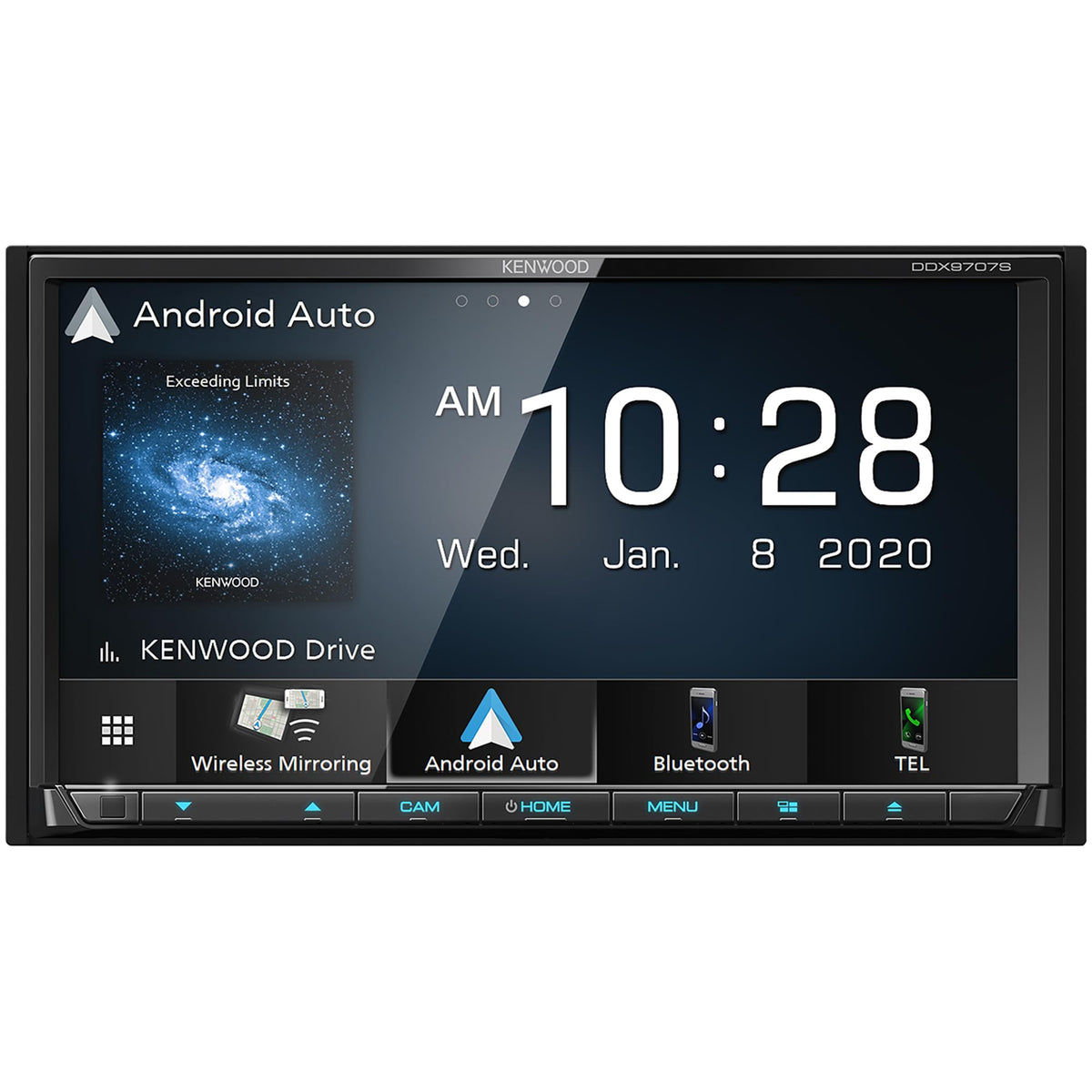 KENWOOD DDX9707S 6.95" Capacitive Touch Screen DVD Multimedia Receiver with Apple CarPlay & Android Auto