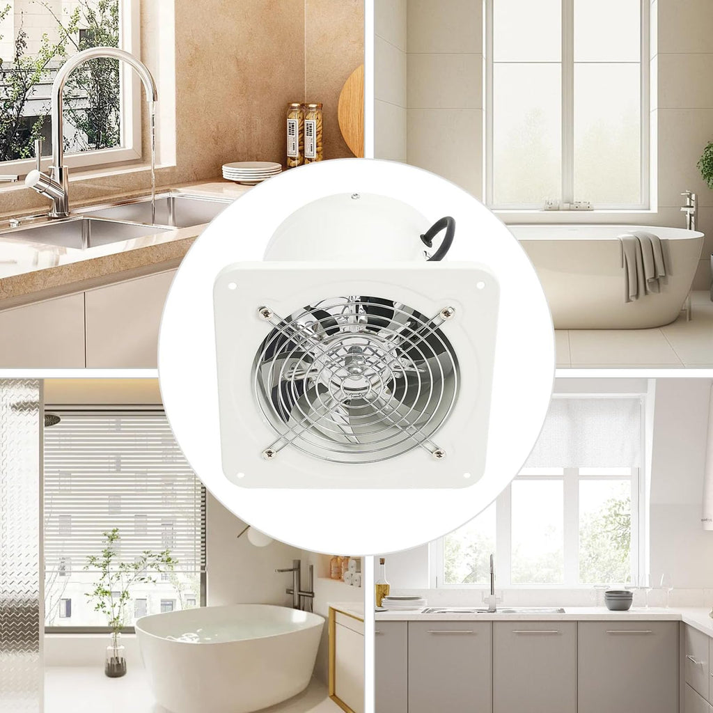 10 inch, High Speed Explosion Proof Industrial Axial Flow Blower 6/8/10 Inch Water Proof Basement Exhaust Fan Low Noise HVAC Ventilation Fan for Factory, Attic 120W