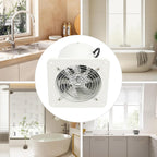 10 inch, High Speed Explosion Proof Industrial Axial Flow Blower 6/8/10 Inch Water Proof Basement Exhaust Fan Low Noise HVAC Ventilation Fan for Factory, Attic 120W