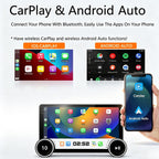 10.1in Double-Knob Touchscreen Android 13 Car Stereo Radio for Honda Civic 2016-2020 (2G+64G) with Wireless CarPlay, Android Auto, Mirror Link, Bluetooth, FM, GPS Navigation, WiFi, HiFi Function, SWC