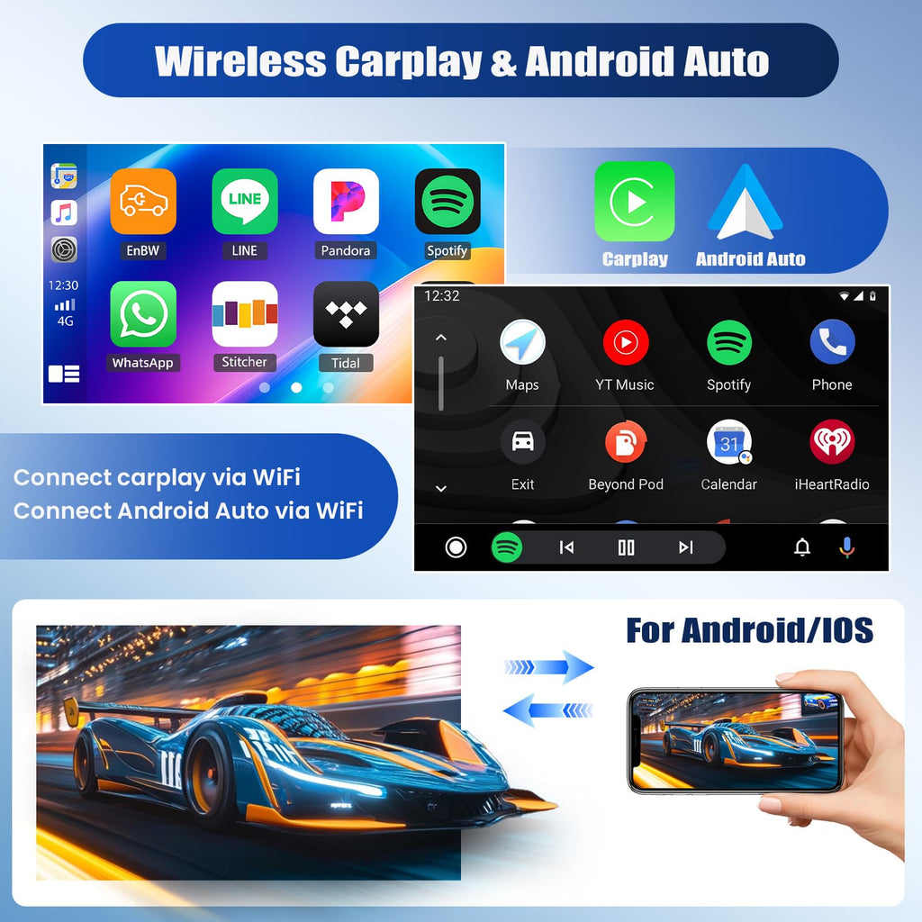 [4+64GB] 11.5 Inch Android 15 Car Stereo for Honda Civic 2012-2015