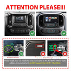 CarPlay Android Auto Navigation Stereo GPS Radio Reverse Camera Display 13.1" QLED Touchscreen Headunit Tablet Media Player For Chevy Colorado 2015-2019 For Gmc Canyon, if Applicable Octa Core 6G+128G