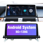 Stereo for E70 E71: 8+128G Car Stereo with Bluetooth Apple Carplay for BMW E70 E71 CIC 2011-2013, 10.25" Aftermarket Touch Screen Android System Head Unit Car Play Radio with Backup Camera FMAM GPS