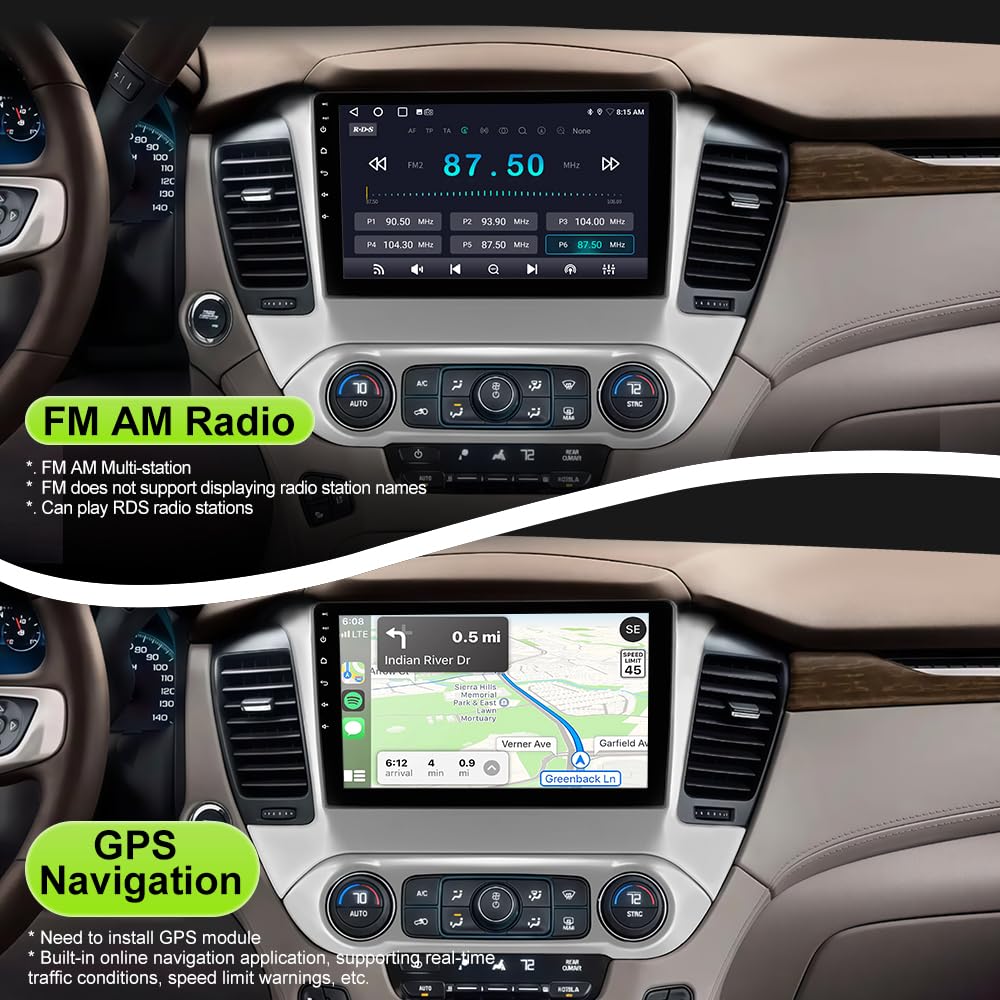 10.1 inch Car Radio for Chevy Suburban Tahoe 2015-2019 (2GB+64GB)