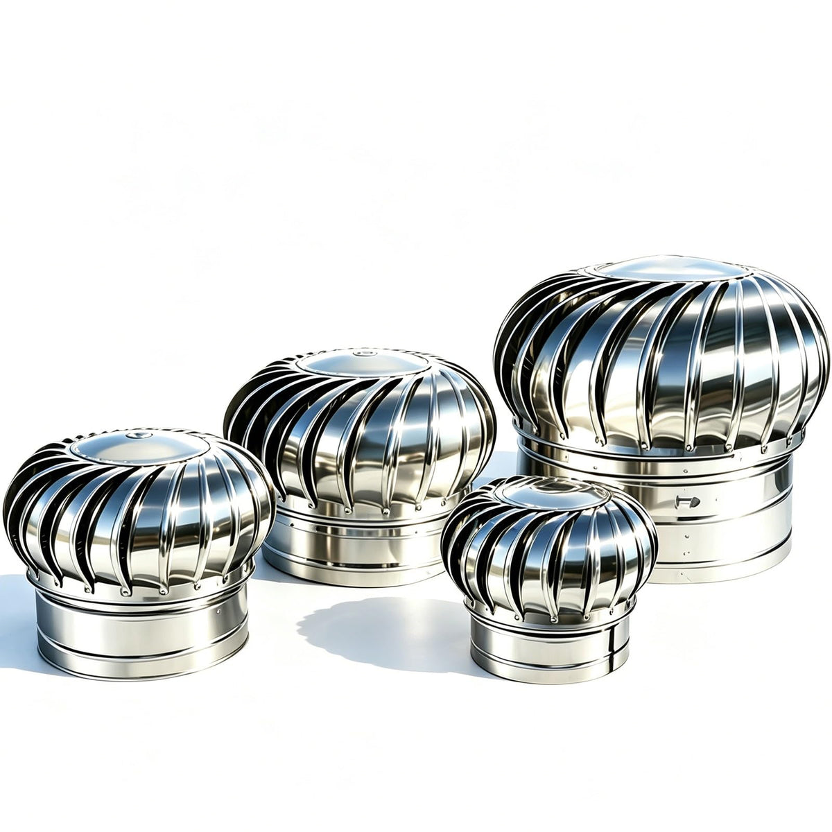 Roof Vent Cap for Attic Fan, Non-Powered Wind Turbine Ventilator