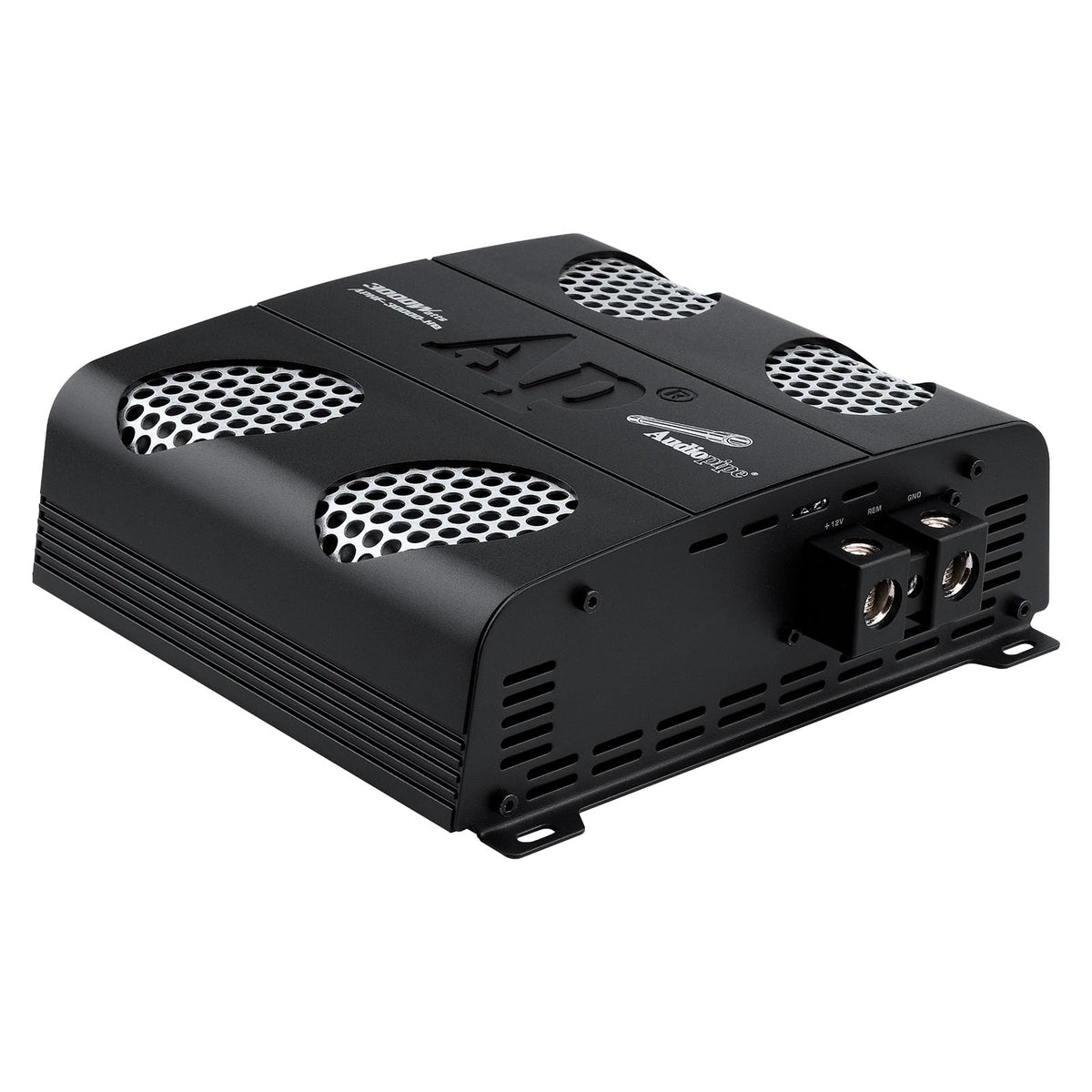 Audiopipe 3000 Watts Full Range Class D Mosfet Amplifier (APHF-3000D-H2), 4-Point Protection System, 2 Ohm, BTL Mode, Remote Bass Control Knob