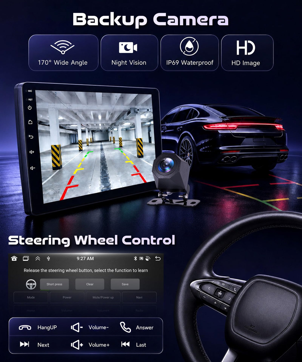 8Core 4G 64G Car Stereo Radio for Toyota Corolla 2017-2019 Wireless CarPlay