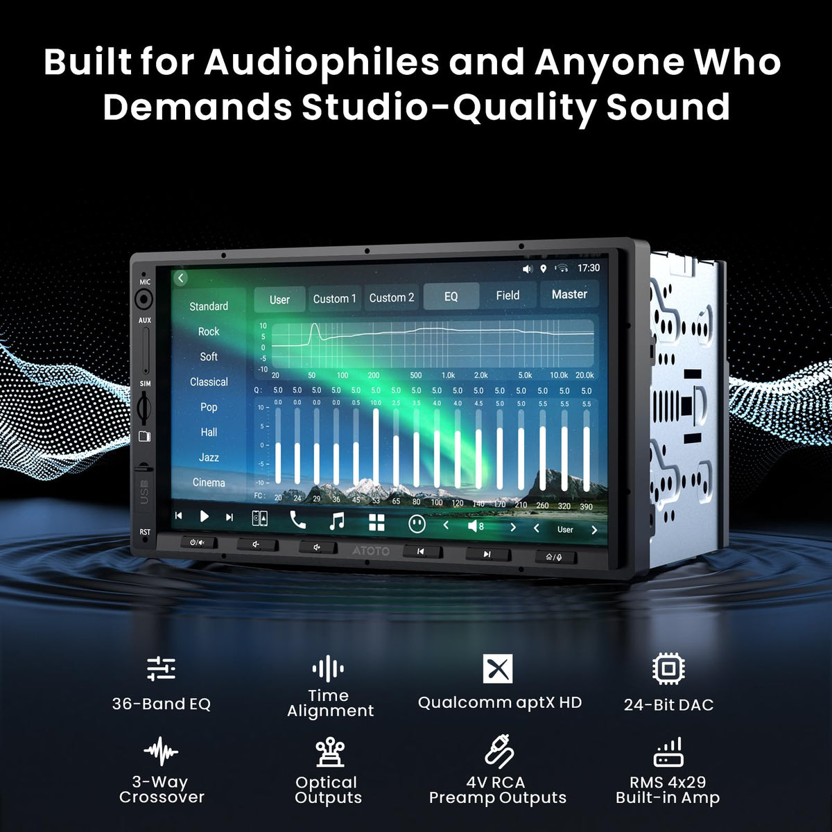 X10 7" Double-DIN Android Car Stereo, 8G+128G in-Dash Nav, Backup Cam w Recording, AI Agent & AI Vision, Re-Mote LiveView, 4G LTE, 7.1.2-Ch Audio, HDMI in, Wireless CarPlay/Android Auto