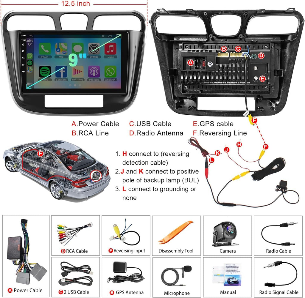 8 Core+128GB Car Radio Stereo for Chrysler 200 200C 2011 2012 2013 2014