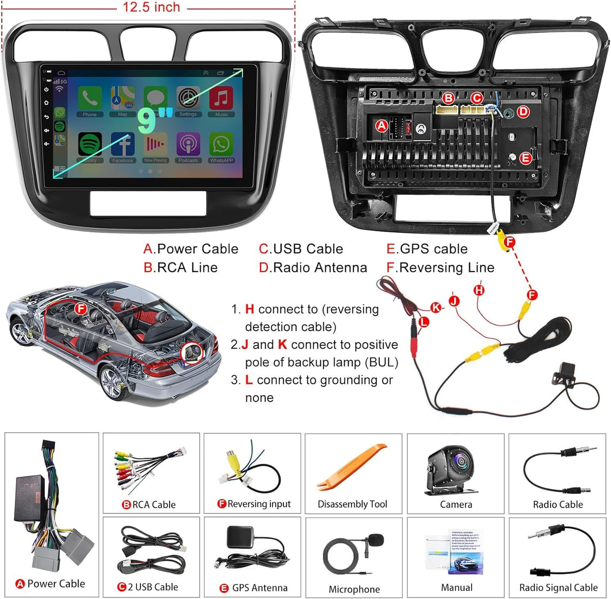 8 Core+128GB Car Radio Stereo for Chrysler 200 200C 2011 2012 2013 2014