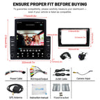 Double Din Car Stereo Radio for 2006-2015 Mazda Miata MX5, 9.7" Wireless Carplay Screen Car Radio Support for Carplay and Android Auto Voice Control Assistant Bluetooth GPS Navigation FM SWC