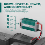 1000W Pure Sine Wave Power Inverter with ATS Mode, Peak 2000W