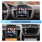 2+32G Double Din Android 14 Car Stereo for Ford F250 F350 F450 F550 Super Duty 2006-2014 with Wireless CarPlay Android Auto, 9.7 Inch Touchscreen Display Radio Player Head Unit with GPS Navigation SWC