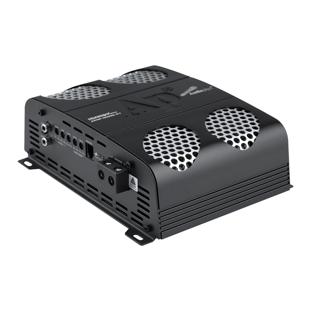 Audiopipe 3000 Watts Full Range Class D Mosfet Amplifier (APHF-3000D-H2), 4-Point Protection System, 2 Ohm, BTL Mode, Remote Bass Control Knob