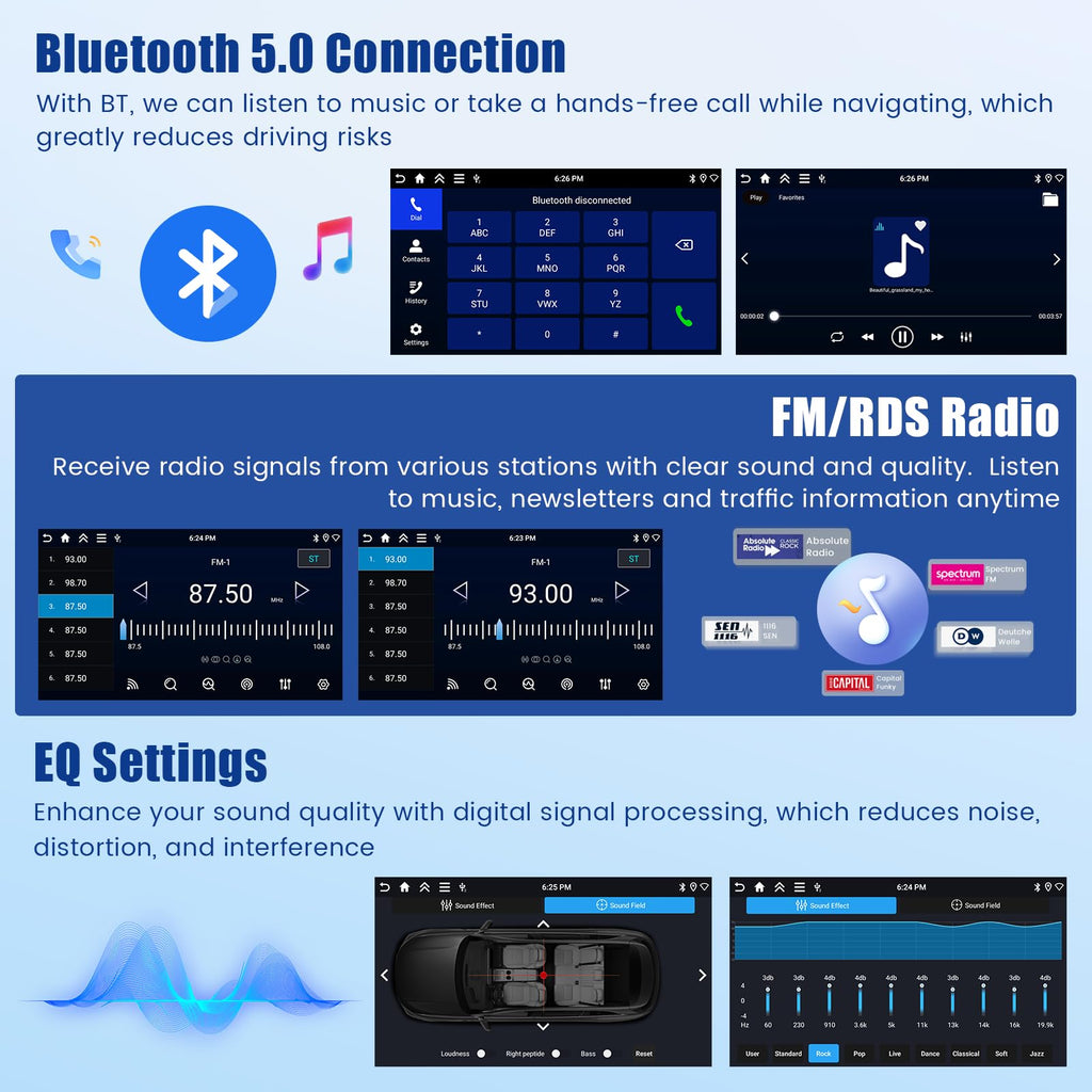 [4+128GB] Android Car Radio for Kia Rio 2011-2014 CarPlay Android Auto