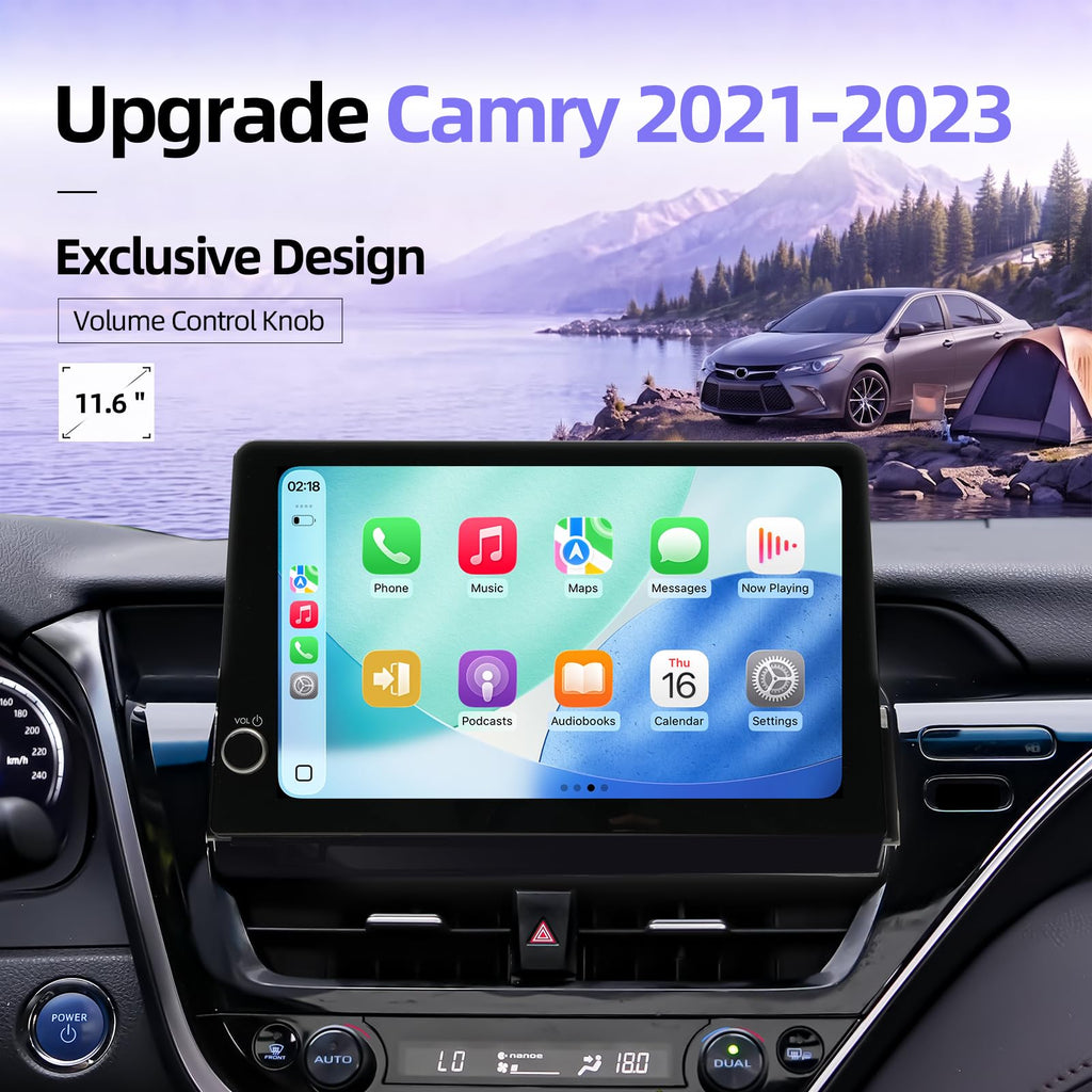 11.6" Android 14 Car Radio for Toyota Camry 2021-2023, 6GB+128GB