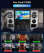 4G+128G Car Stereo for Ford F150 2009-2014,Wireless Carplay Android Auto