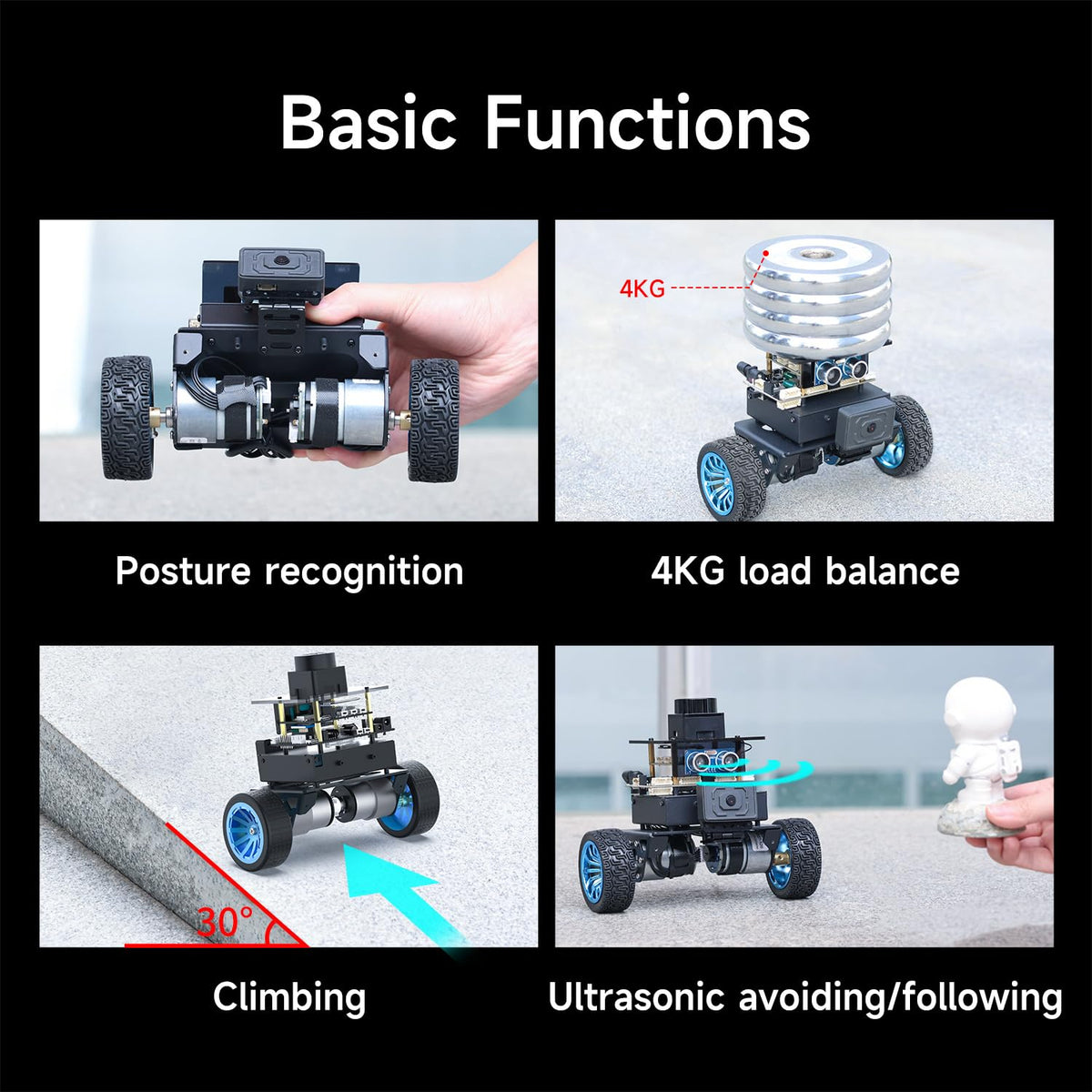Yahboom MicroROS Robot 2WD Self Balancing ROS2 Two-Wheeled Car SLAM Mapping Navigation STM32,AI Visual Recognition Image Processing(VM Not Support MAC) (Ver Standard)