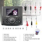 Powersports UTV Stereo AM/FM with Bluetooth Streaming 3 Zone, Compatible to Rear View Camera, External Amplifier Switch on/Off