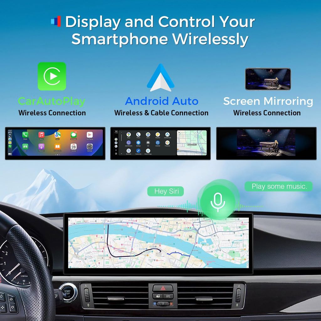 XTRONS 14.9 Inch Android 14 Car Stereo for BMW E90 E91 E92 E93 (2004-2008) CCC System, 2K IPS Touch Screen 4+64GB Global 4G Car Radio GPS Navigation Support Wireless Car Play Android Auto