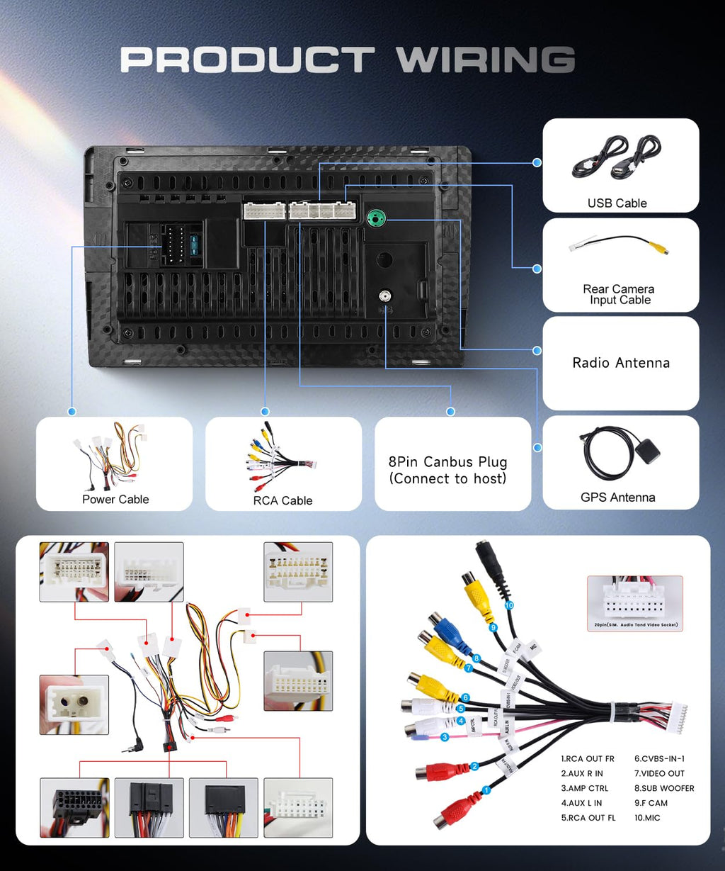 4G+64G Android 15 Car Radio for Toyota Avalon 2006-2010