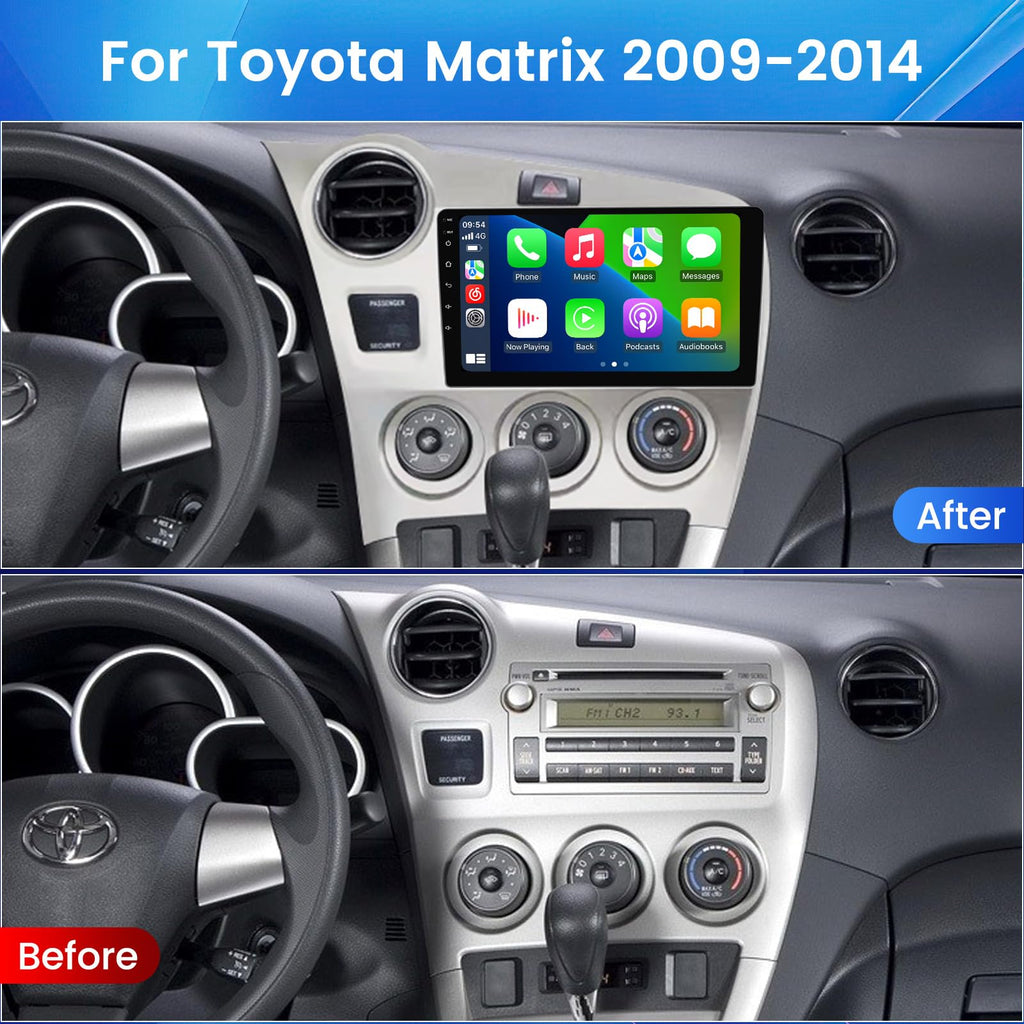 Radio Stereo for Toyota Matrix 2009-2014 Head Unit Dash Kit 1+32GB