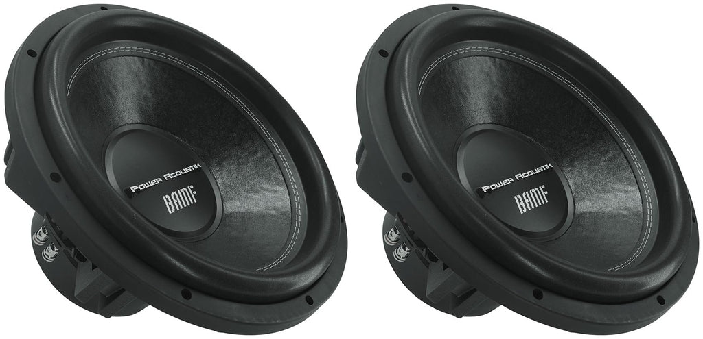 Audiosavings Bundle: (2) BAMF-154 15" Subwoofers, 3800W Peak Power, Dual Voice Coil 4-Ohm Configuration, High-Performance Bass for Custom Car Audio Systems (2 Items)