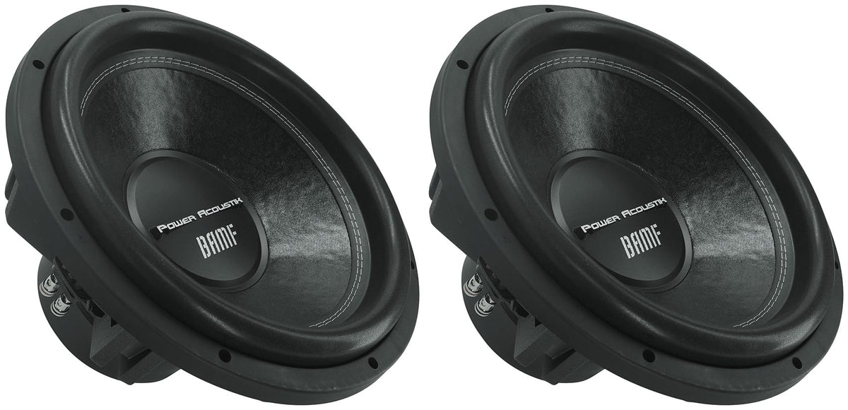 Audiosavings Bundle: (2) BAMF-154 15" Subwoofers, 3800W Peak Power, Dual Voice Coil 4-Ohm Configuration, High-Performance Bass for Custom Car Audio Systems (2 Items)