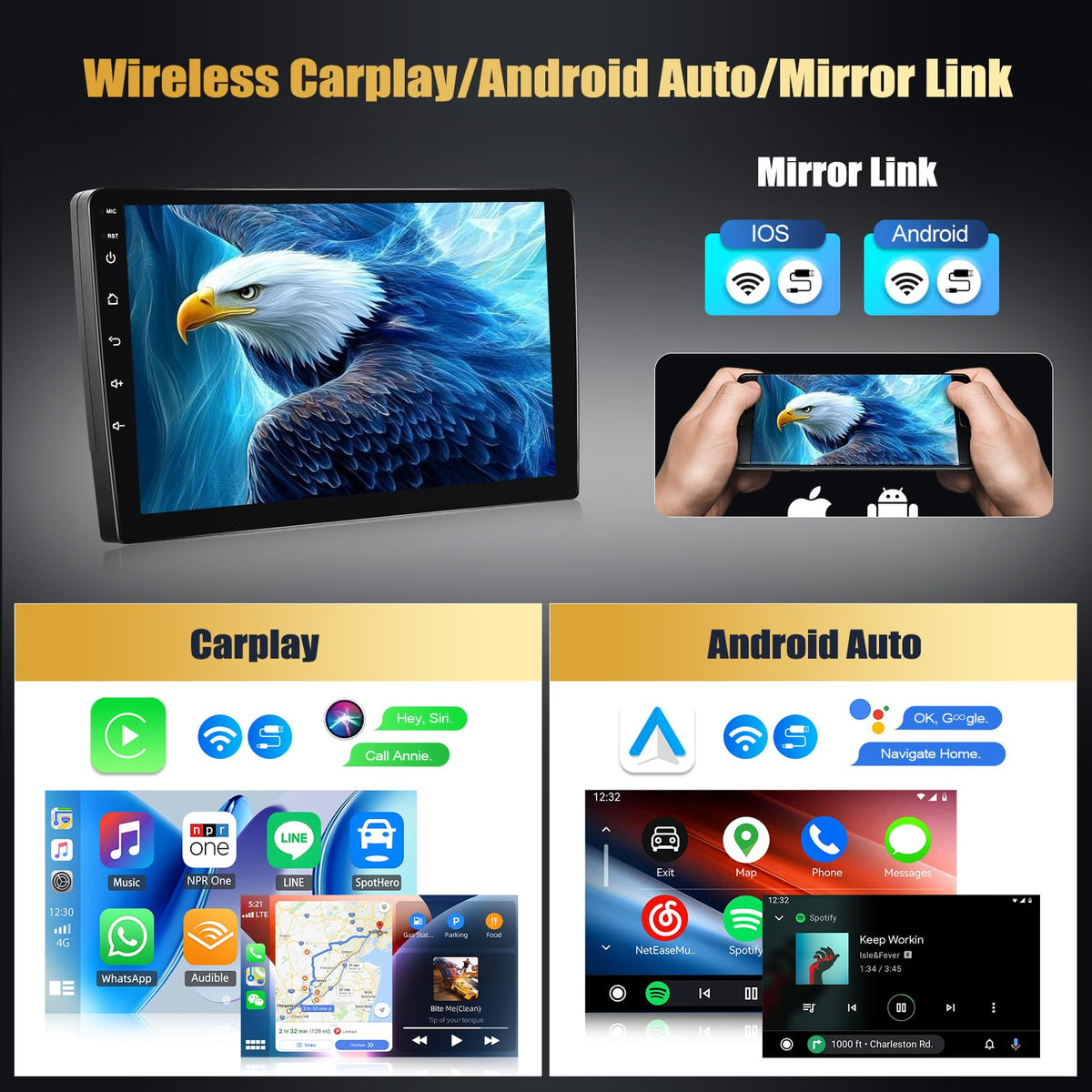 8 Core 6+128G for Hyundai Accent Verna Solaris 2010-2016 Wireless Carplay