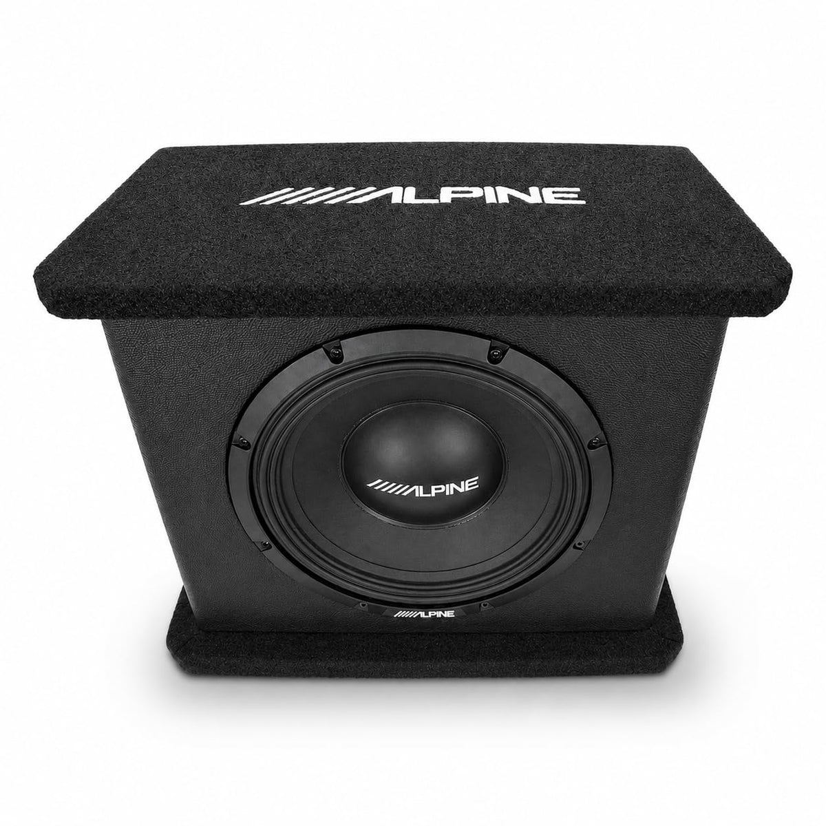 Alpine PWE-SB10, PWE 10" Single Powered Wedge Subwoofer Enclosure - 450W