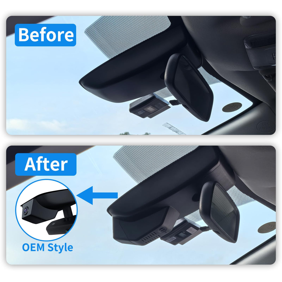 4K & Rear 1080P Dash Cam for Toyota 4Runner 2020-2024,Integrated OEM Look