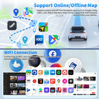 4+64G Double Din Android 14 Car Radio Stereo Upgrade for Saturn Sky 2007-2010 Radio Replacement 10.1" Touch Screen GPS Navi Head Unit w/Wireless Carplay & Android Auto Bluetooth WiFI SWC Backup Camera