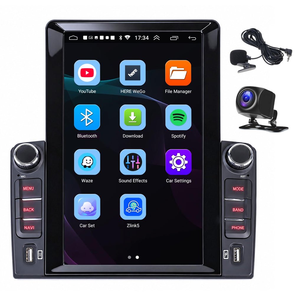 Car Stereo for Chevrolet Silverado 1500 1999-2006 Radio with Dual Knob
