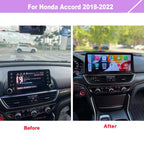 12.3" Android Car Stereo for Honda Accord 2018-2022 Wireless Apple Carplay Android Auto Car Radio Bluetooth Head Unit QLED Touch Screen 2400x896 GPS Navigation (4-64GB Pro)