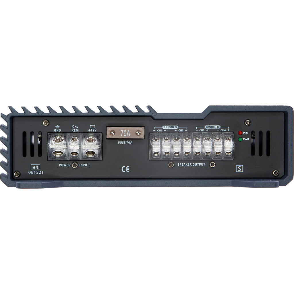 Hifonics BXX1600.4 1600 Watt RMS 4-Channel Stereo Speaker Amplifier Brutus Car Audio, Chrome