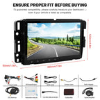 Car Stereo Radio Compatible for GMC Terrain 2010-2017 with Carplay Android Auto GPS Navigation 8in Touchscreen Car Radio Player with Bluetooth WiFi FM/RDS SWC Mirror Link + Backup Camera
