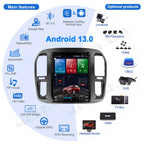 Android 13 Car Stereo GPS Navigation for Toyota Land Cruiser LC100 1998-2002/for Lexus LX470 Radio Replacement Tesla Style Dash IPS Touch Screen Head Unit Multimedia Player Carplay DSP (4-64GB)