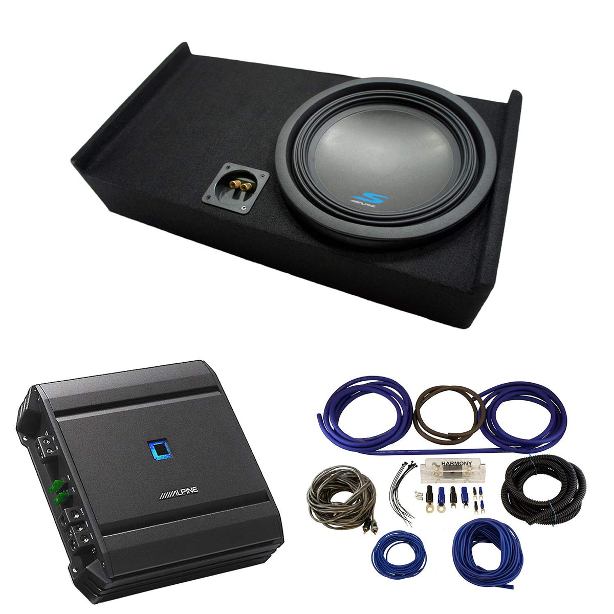 Alpine S-W12D4 Type S 12" Loaded Sub Box Fits 2009-2015 Ford F150 SuperCrew