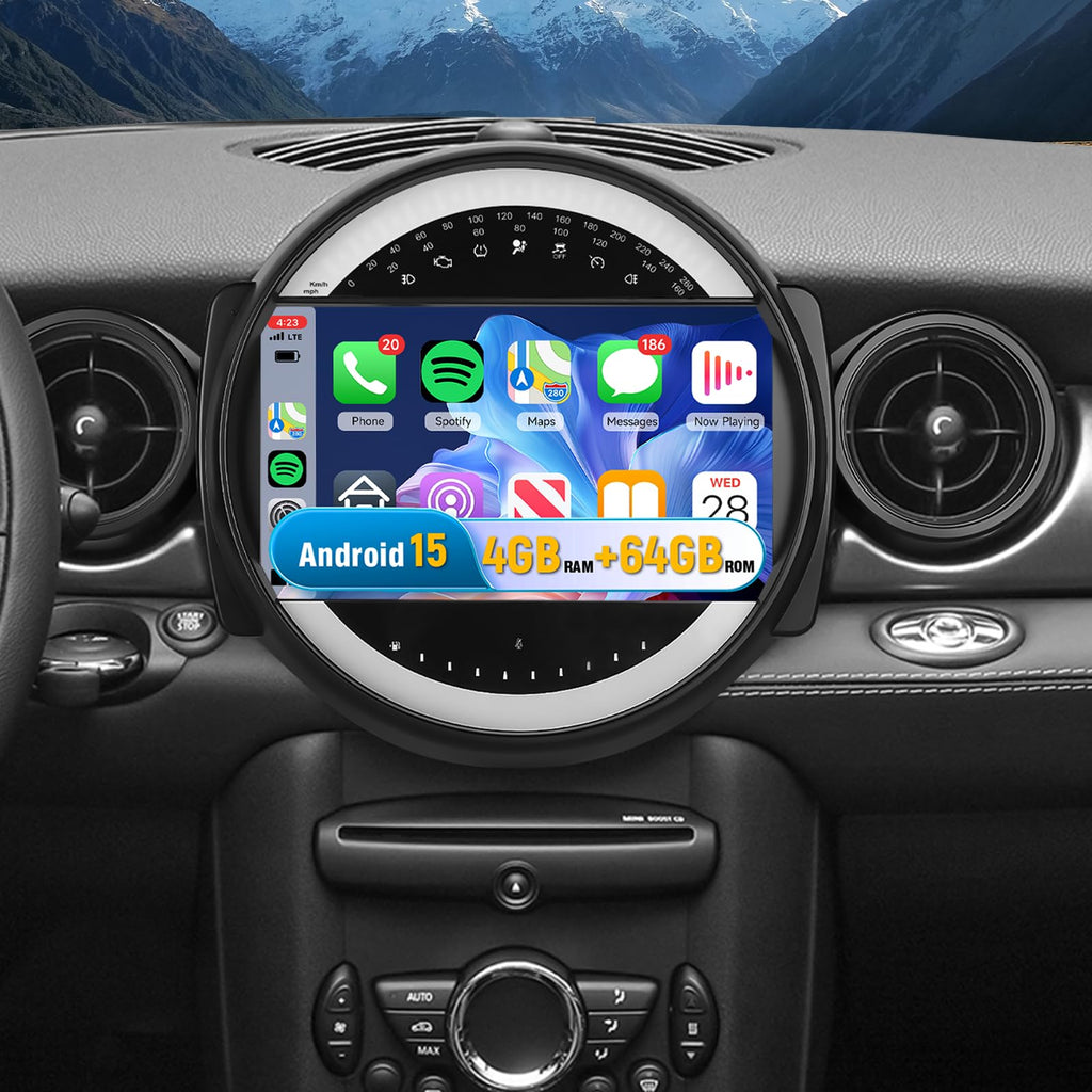 [4+64GB] Android Car Radio for BMW Mini Cooper R56 2007-2014 with 5Ghz WiFi