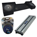 Kicker 48CWR122 Dual 12" Sub Box Harmony Amp Fits 07-13 Silverado Ext Cab