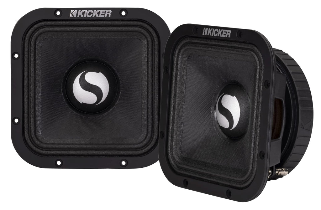 Kicker 49ST9MR4 9" Street Series Square Midbass Car Speakers (Renewed)