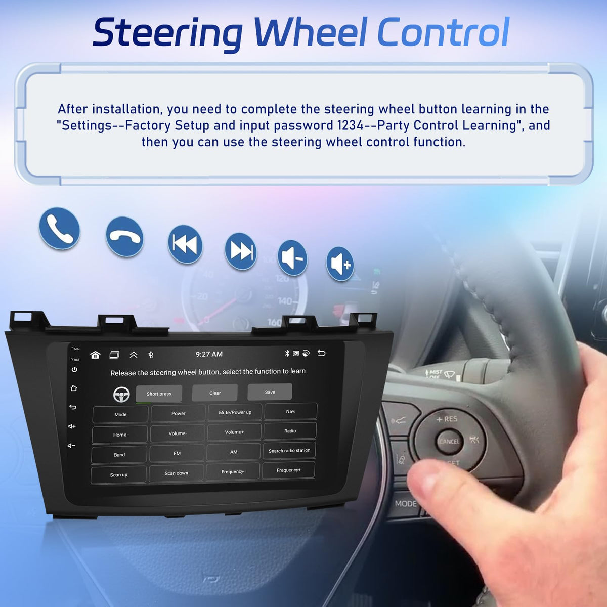 [8 Core 4+64G] Car Radio for Mazda 5 CW 2010-2015, Carplay and Android Auto