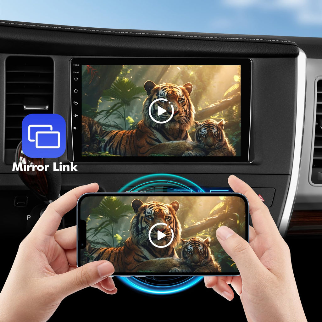 9 Inch IPS Touchscreen Android 13 Car Stereo for Toyota Sienna 2015-2018 with Wireless CarPlay & Android Auto 4+64GB Car Radio, Support GPS, WiFi 6, Bluetooth,5.4, FM, Backup Camera, SWC, Dual USB