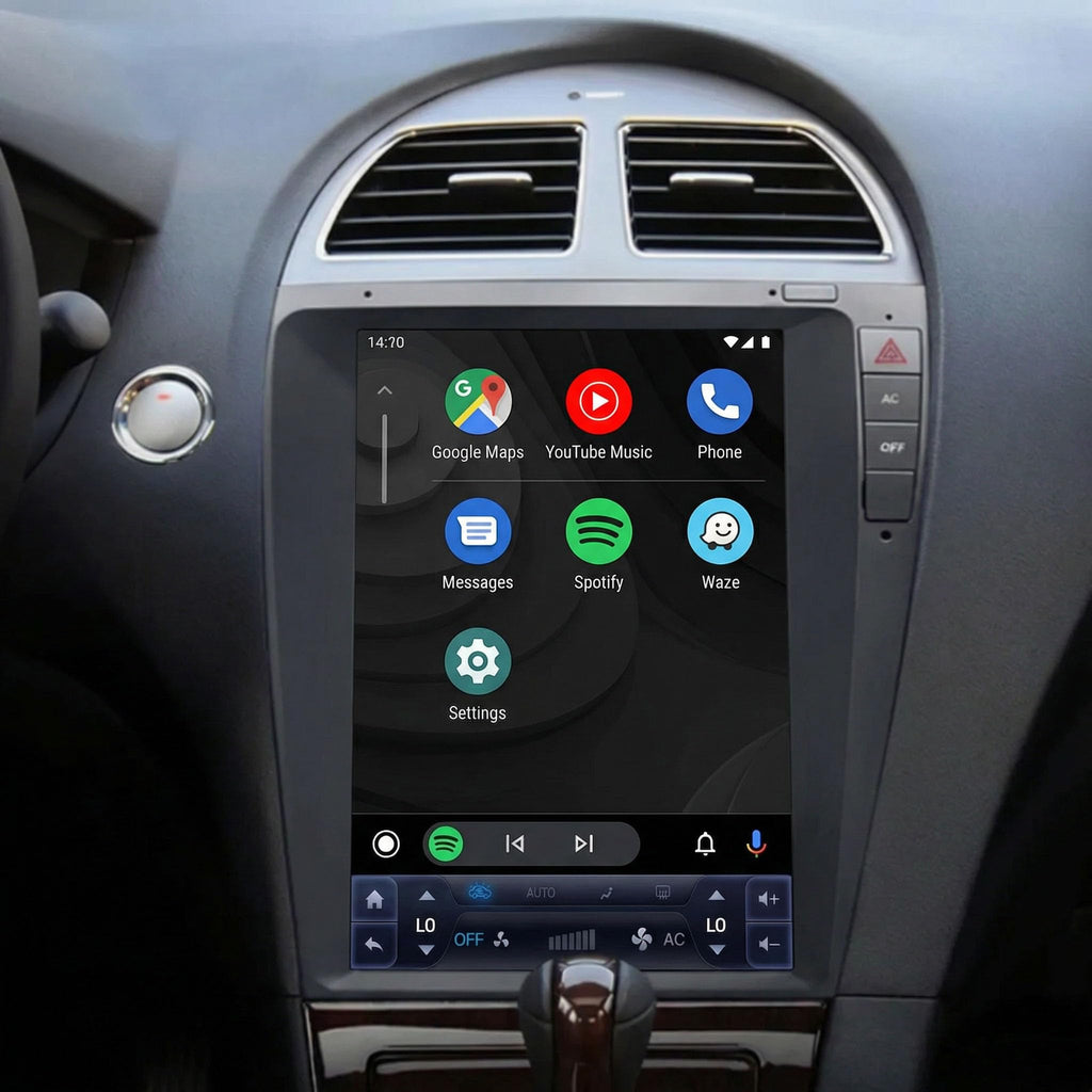 12.8" Car Stereo for Lexus ES350 2006-2012 (Std Audio/INFO Button ONLY), 8-Core 4GB+64GB Touch Screen Radio with Wireless CarPlay, Android Auto, GPS, Bluetooth, Backup Camera