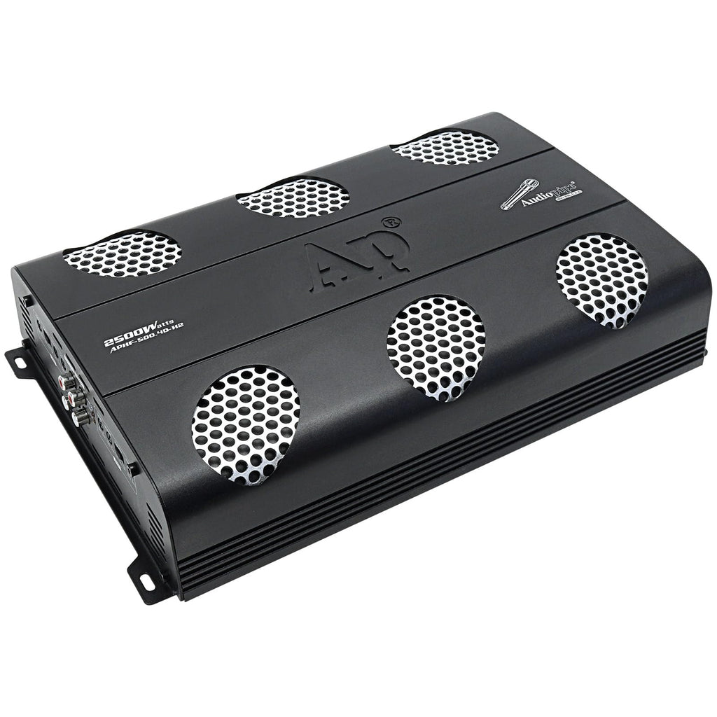 Audiopipe 3000 Watts Full Range Class D Mosfet Amplifier (APHF-3000D-H2), 4-Point Protection System, 2 Ohm, BTL Mode, Remote Bass Control Knob