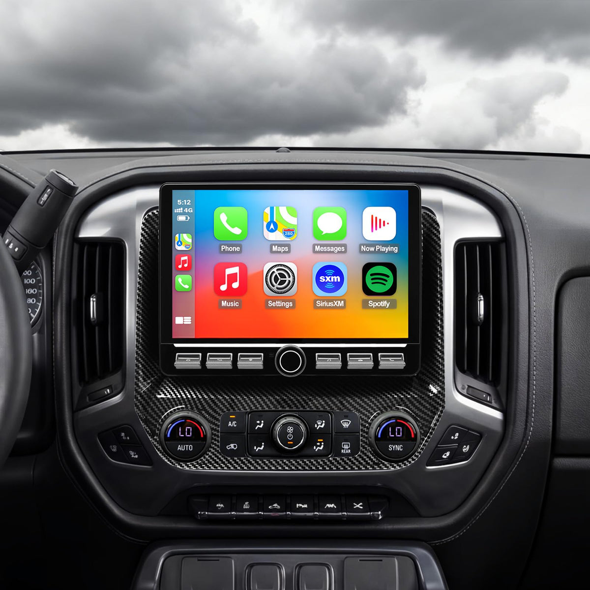QLED Radio for Chevrolet Chevy Silverado Upgrade 2014 2005 2006 2007 2018 (Bose Sound System) Touch Screen Stereo Replacement,Wireless Carplay Android Auto, 4G Network
