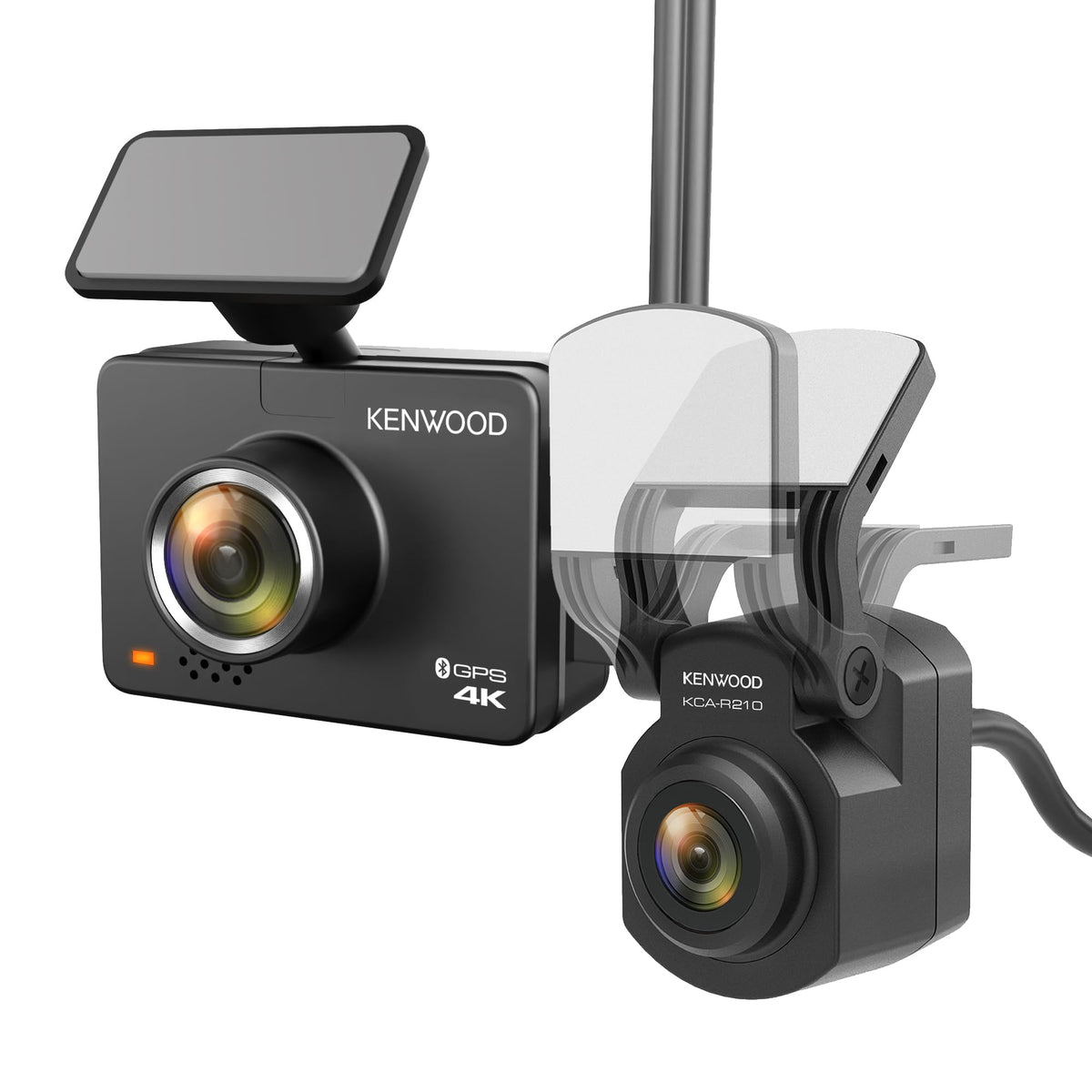 Kenwood DRVA610WDP GPS Integrated Dashboard Camera Front & Rear Camera Package